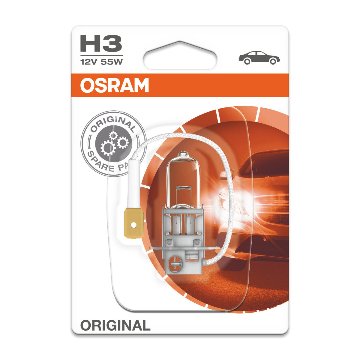 OSRAM ORIGINAL LINE - H3 - 12 V - 55 W - Ampoule de phare halogène