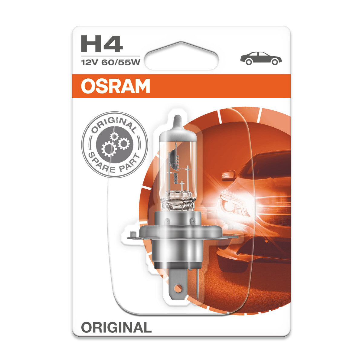 OSRAM ORIGINAL LINE - H4 - 12 V - 6055 W - Ampoule de phare halogène