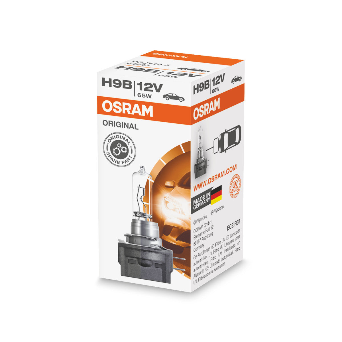 OSRAM ORIGINAL LINE - H9B - 12 V - 65 W - Ampoule de phare halogène