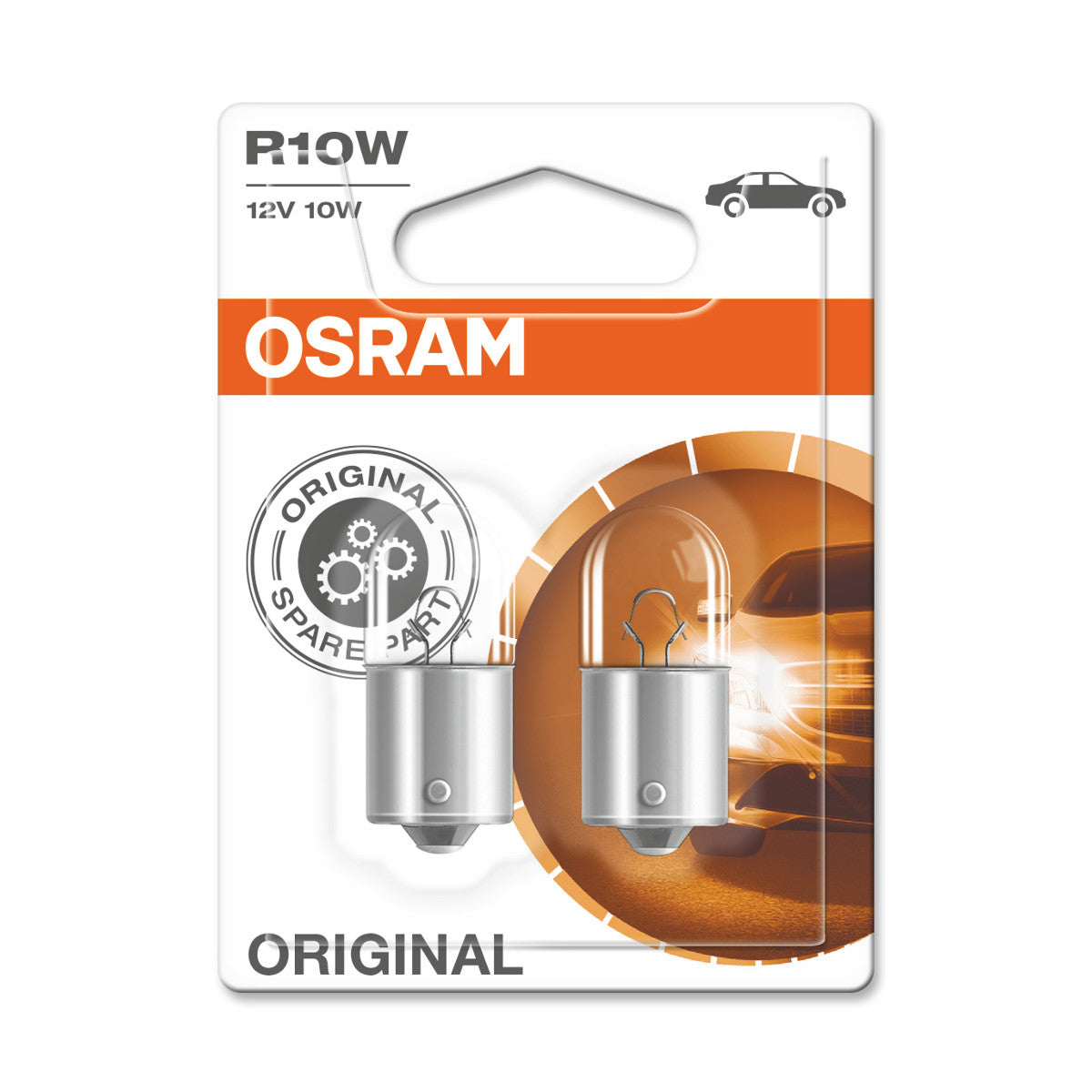 OSRAM ORIGINAL - BASE MÉTALLIQUE - R10W - Ampoule supplémentaire 12V