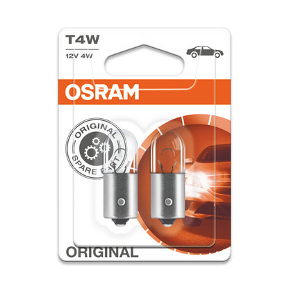 OSRAM ORIGINAL - BASE MÉTALLIQUE - T4W - Ampoule supplémentaire 12V