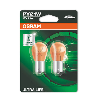 OSRAM ULTRA LIFE - Ampoule supplémentaire PY21W - 2-PACK