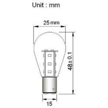 BA15d 12V/24V 1.4W