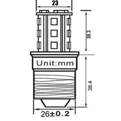 E27 12V/24V 2.5W