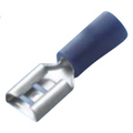 Gouettes à plat 2,5 mm2 bleu en vinyle 6,3 x 0,8 mm - 10 pcs