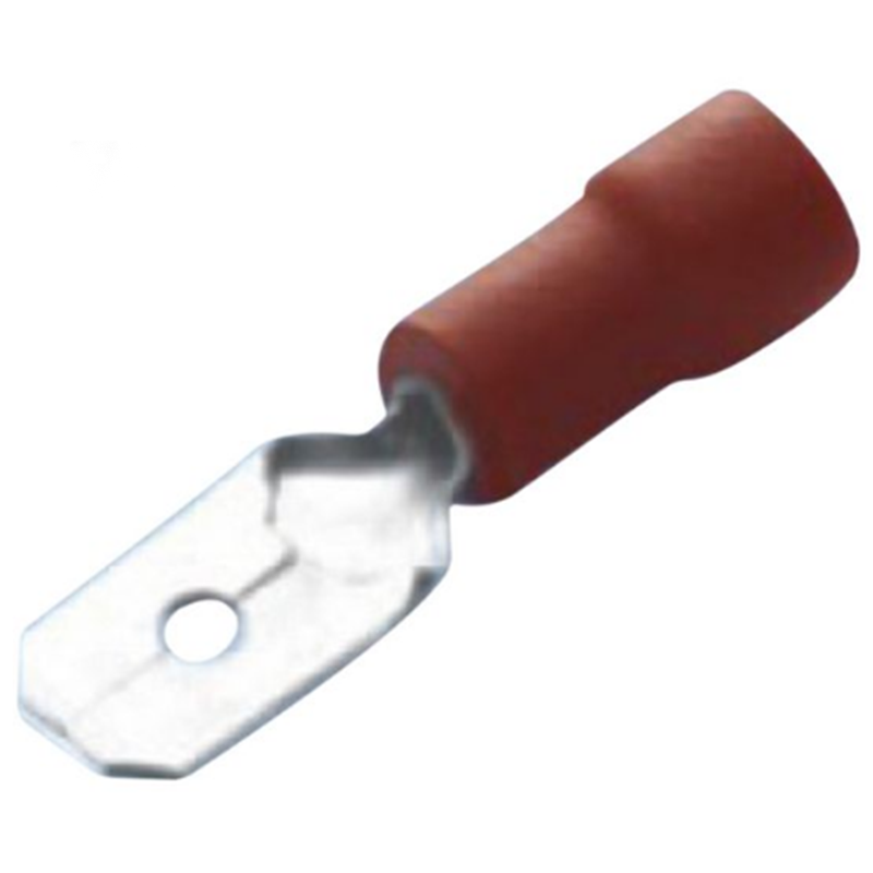 Pin de feuille en vinyle rouge 4,8 x 0,5 mm - 10 pcs