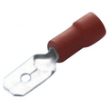 Pin de feuille en vinyle rouge 6,3 x 0,8 mm - 10 pcs