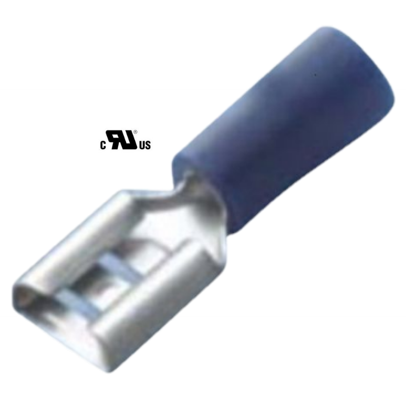 Pin de feuille bleu vinyle 4,8 x 0,8 mm - 10 pcs