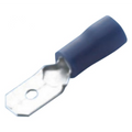 Pin de feuille bleu vinyle 6,3 x 0,8 mm - 10 pcs