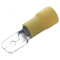 Pin de feuille en vinyle jaune 6,3 x 0,8 mm - 10 pcs