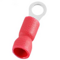 Chaussure de câble d'anneau rouge 6,4 mm 1/4 1,5 mm2 - 10 pcs