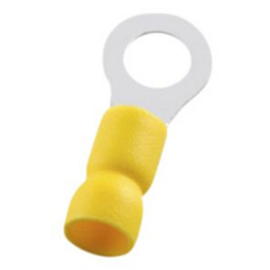 Cosse de câble à anneau Jaune 5,3mm #10 6mm2 - 10 pcs