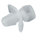 Ancre de paquet ancre 3,8 mm en polyamide blanc - 10 pcs