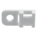 Ancre de bande de faisceau de 4,6 mm de polyamide blanc - 10 pcs