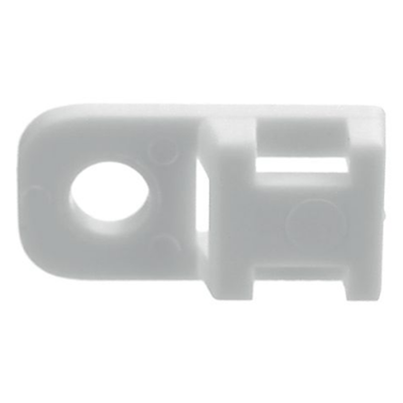 Ancre de bande de faisceau de 4,6 mm de polyamide blanc - 10 pcs