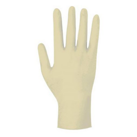 Gants jetables en latex non poudrés Blanc S - 5 paires